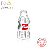 925 Sterling Silver Mini Cola Bottle Charm for Bracelet DIY