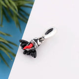 925 Sterling Silver Long Tone Monster Hair Bead Charm Bracelet Fit