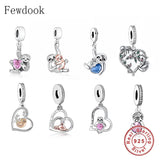 925 Silver Mother Love Baby Sisters Sloth Charm Bead