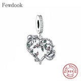 925 Silver Mother Love Baby Sisters Sloth Charm Bead
