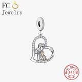 925 Silver Mother and Baby You Are My Baby Bead Charm for Bracelet