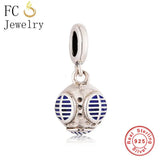 925 Sterling Silver Robot Warrior Helmet Bead for Charm Bracelet