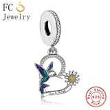 925 Silver Girl And Horse Head To Head Love Bead for Charm Bracelet