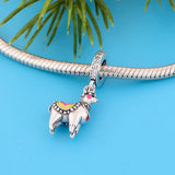 925 Silver Alpaca Lama Bead Charm for Bracelet Making