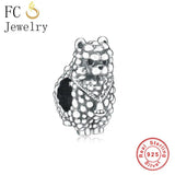 925 Silver Alpaca Lama Bead Charm for Bracelet Making