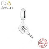 925 Silver Beach Tennis Charm for Bracelet Making