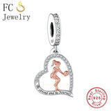 925 Sterling Silver Girl with Beach Ball Charm Bead for Bracelet