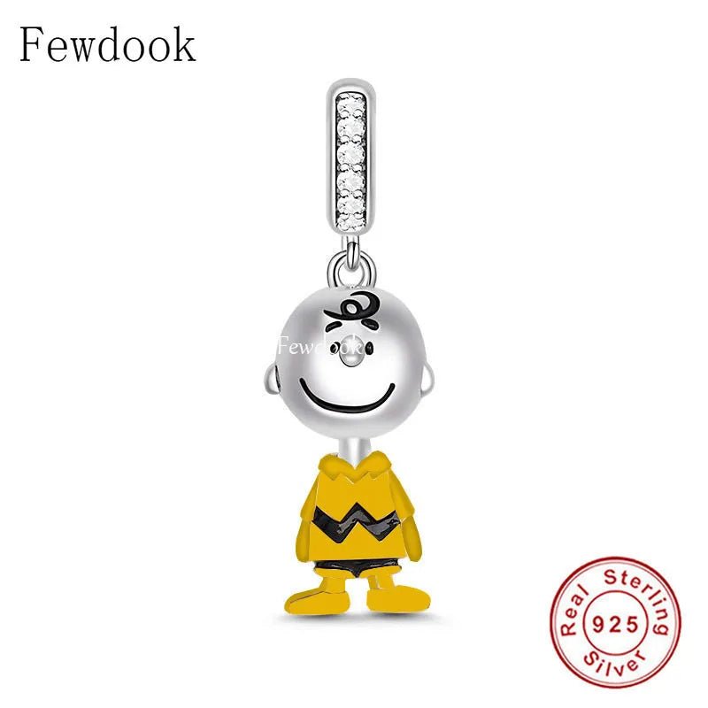 925 Silver Puppy Dog Bead For Charm Bracelet
