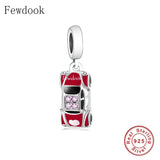 925 Sterling Silver Mini Marry Car Bead for Charm Bracelet