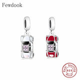 925 Sterling Silver Mini Marry Car Bead for Charm Bracelet