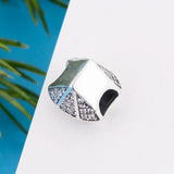 925 Sterling Silver Charm Bracelet Mix Zircon Bead Women Berloque