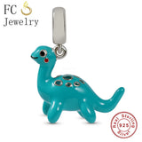 925 Sterling Silver Dinosaur Dinoco Bead for Charm Bracelet