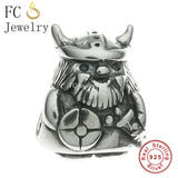 925 Silver Pirate Warrior Bead Charm for Bracelet