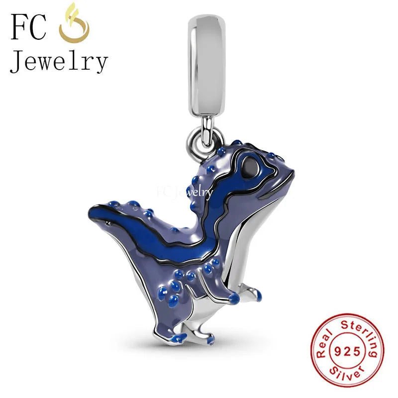 925 Silver Velociraptor Dinosaur Charm Bead for Berloque