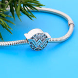 925 Sterling Silver Hero Symbol Bead for Charm Bracelet