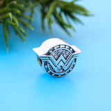 925 Sterling Silver Hero Symbol Bead for Charm Bracelet