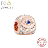 925 Silver Evil Eye Hasma Hand Charm for Bracelet Making