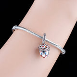 925 Sterling Silver Game People Bead for Charm Bracelet