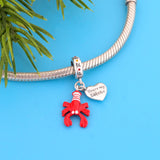 925 Silver Love Heart Charm Bracelet Bead for Women