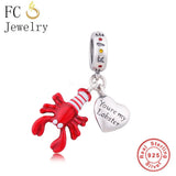 925 Silver Love Heart Charm Bracelet Bead for Women