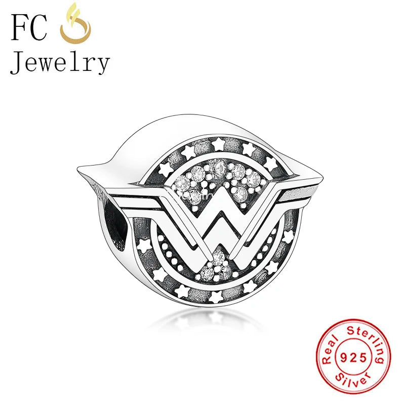 925 Silver Death Is Necessary Power Symbol Bead for Bracelet
