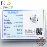 925 Silver Heart Lock Zircon Bracelet Charm