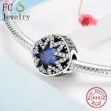 925 Sterling Silver CZ Beads Charm Bracelet Bangle Berluque Jewelry Gift
