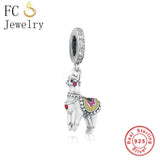 925 Silver Alpaca Lama Bead for Pan Bracelet