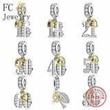 925 Silver Heart Love Birthday Charm Bracelet