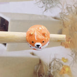 925 Silver Orange Bear Charm Bracelet for Women
