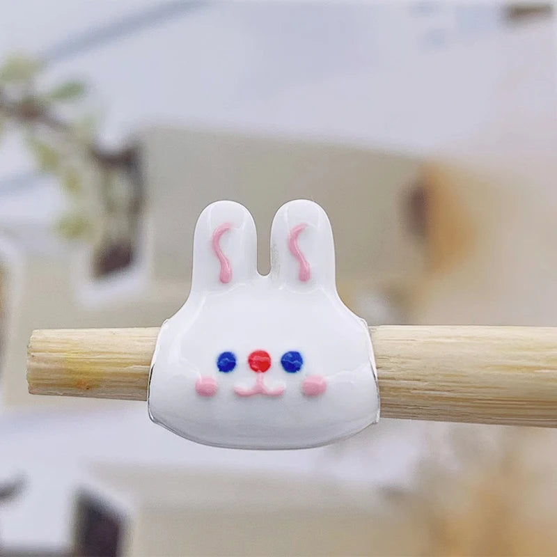 925 Silver Rabbit Head Bead for Bracelet Berloque