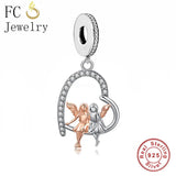 925 Silver Angel Sisters Always Bead DIY Bracelet Making