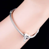 925 Silver Dog Paw Charm Bracelet Bead
