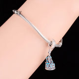 925 Silver Enamel Hong Kong Castle Building Bead for Bracelet