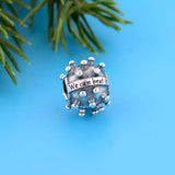 925 Silver Cancer Heart Virus Bead for Bracelet