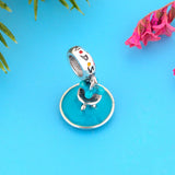925 Silver TV Fountain Bead Bracelet Charms for Women