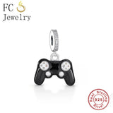 925 Silver Gamepad Player Charms Bracelet