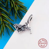 925 Silver Fairy Castle Charms Bracelet for Women