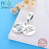 925 Silver Pan Charms Bracelet - It's Not Under The Tree Bead Pendant