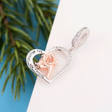 925 Silver Heart Mother Is My Berloque Bracelet Charm