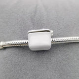 925 Sterling Silver Bear Charm Bracelet for Women