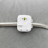 925 Sterling Silver Bear Charm Bracelet for Women