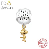 925 Silver Bird & Cloud Charm Bracelet Bead for Women