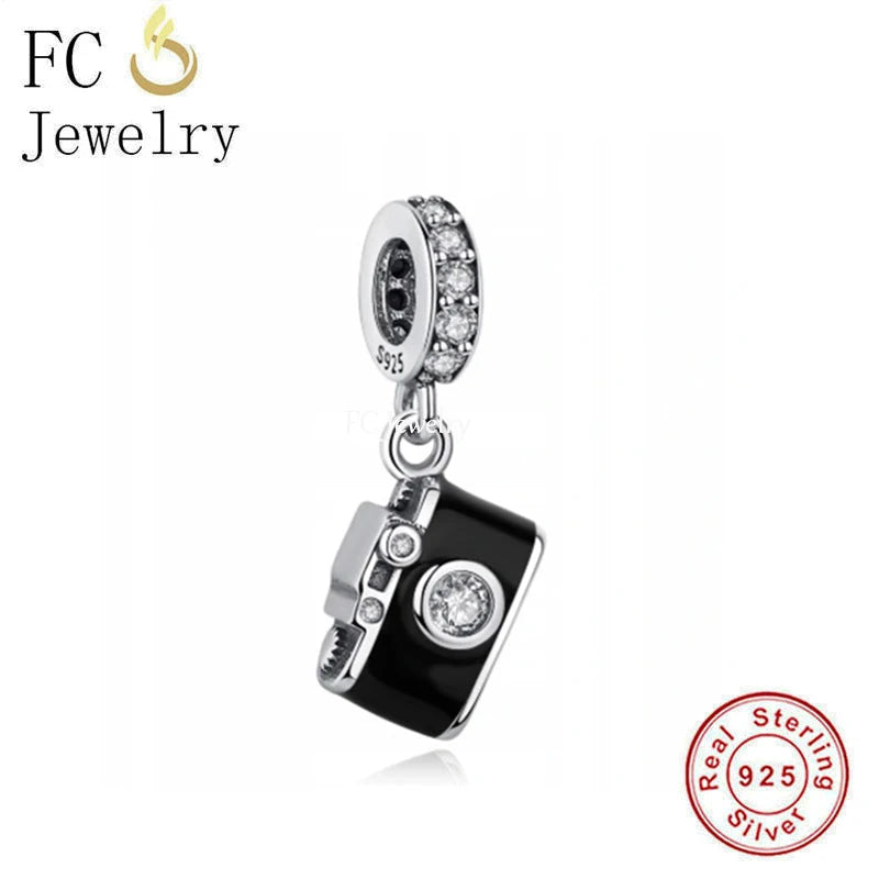 925 Silver Camera Bead for Women's Bracelet Memory Berloque