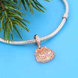 925 Sterling Silver Cartoon Rose Cat Bead for Bracelet Making