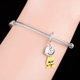 925 Sterling Silver Cartoon Boy Bead for Bracelet