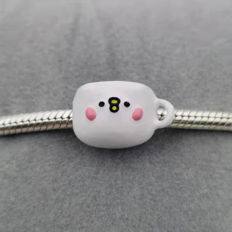 Sterling Silver Bear Cup Bead Charm for Bracelet Making