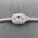 Sterling Silver Bear Cup Bead Charm for Bracelet Making