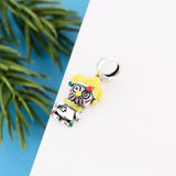 925 Silver Clown Charm Bead Yellow Hair