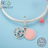 925 Sterling Silver Charms Bracelet - Flower Butterfly Dragonfly Beads